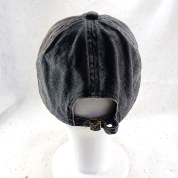 David & Young Grey Hat/ Cap with Fuzzy Yellow Smiley Logo Patch OS Adj. Strap... - Picture 5 of 8